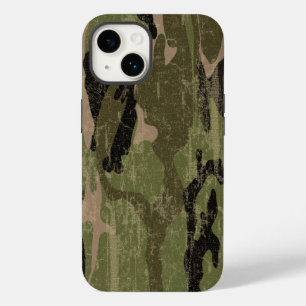 Coque Pour iPhone 14 Camo vert fané