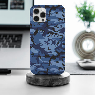 Coque iPhone 15 Pro Max Camouflage bleu marine, Militaire, Armée