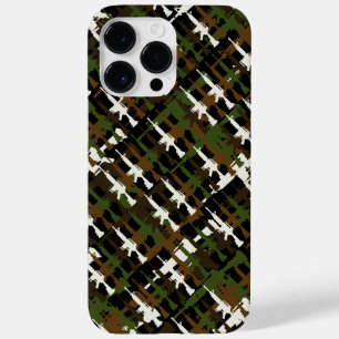 Coque Pour Pour iPhone 14 Pro Max Camouflage militaire Fusil GI Style Cool Camo