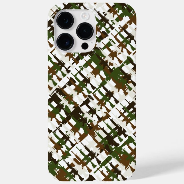 Coques Case-Mate iPhone Camouflage militaire Fusils Cool Camo GI Style (Verso)