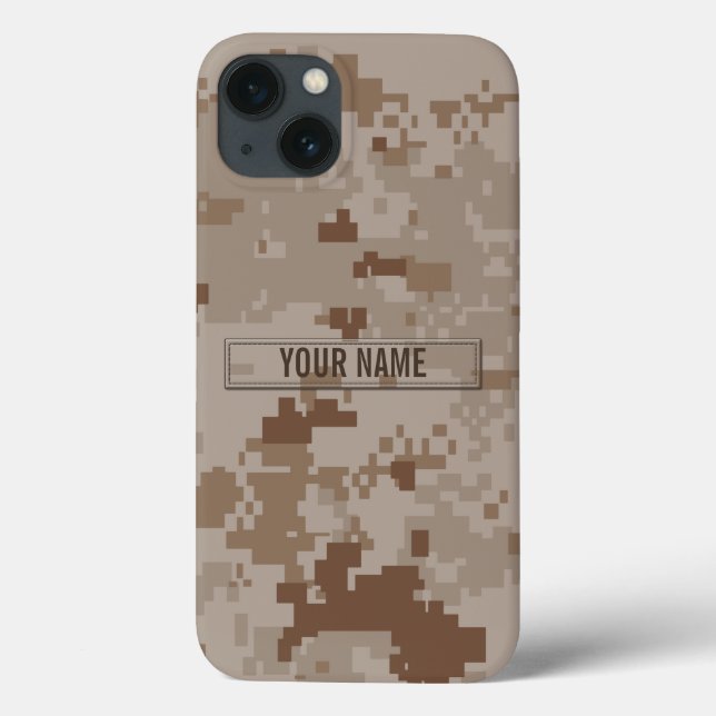 Coques Case-Mate iPhone Camouflage numérique désert personnalisable (Verso)