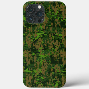 Coques Pour iPhone Camouflage numérique vert Woodland Décor sur un