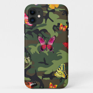 Coque iPhone 11 camouflage papillon