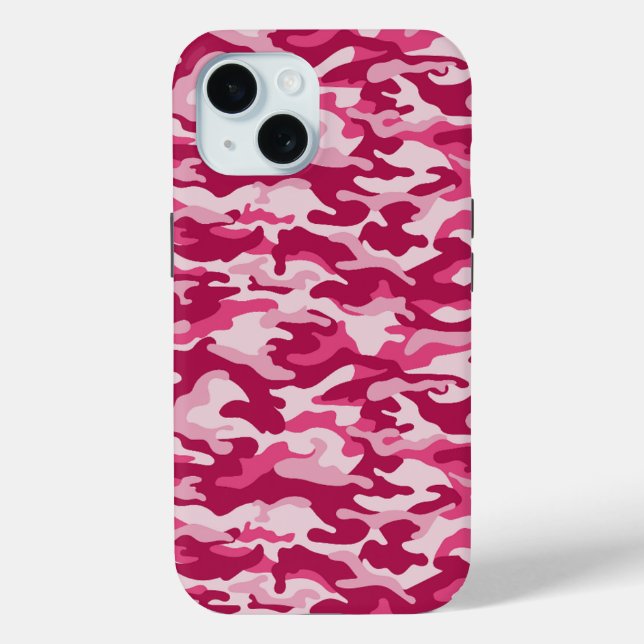 Coques Case-Mate iPhone Camouflage rose (Verso)
