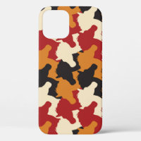 Camouflage tête de licorne, répétition motif.
