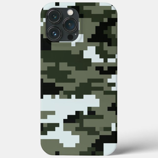 Coques Case-Mate iPhone Camouflage urbain numérique à 8 bits / Camo (Verso)