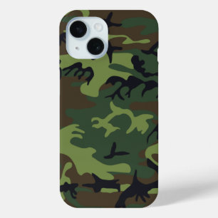 Coque Pour iPhone 15 Camouflage vert militaire