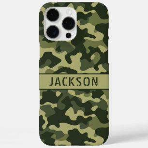 Coques iPhone 16 Pro Max Camouflage Vert Personnalisé