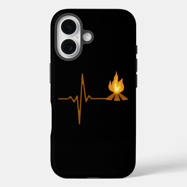 Coques Case-Mate iPhone Campfire Heartbeat Camping (Verso)