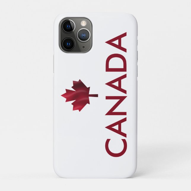 Coques Case-Mate iPhone Canada et Feuille d'érable rouge (Dos)