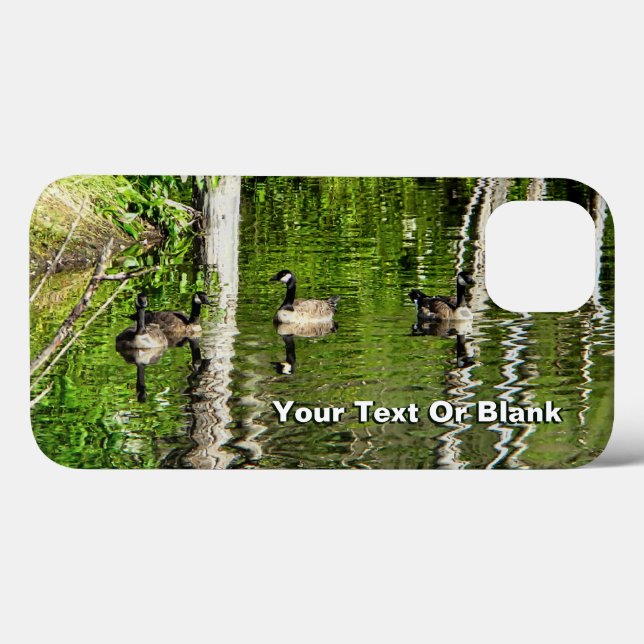 Coques Case-Mate iPhone (Canada) Oie verte (Verso (horizontal))