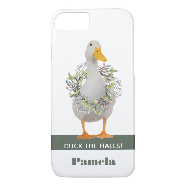 Coques Case-Mate iPhone Canard aux murs Canard de Noël (Dos)