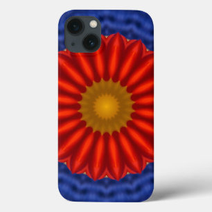 Case-Mate iPhone Case Canard bleu avec kaléidoscope rouge