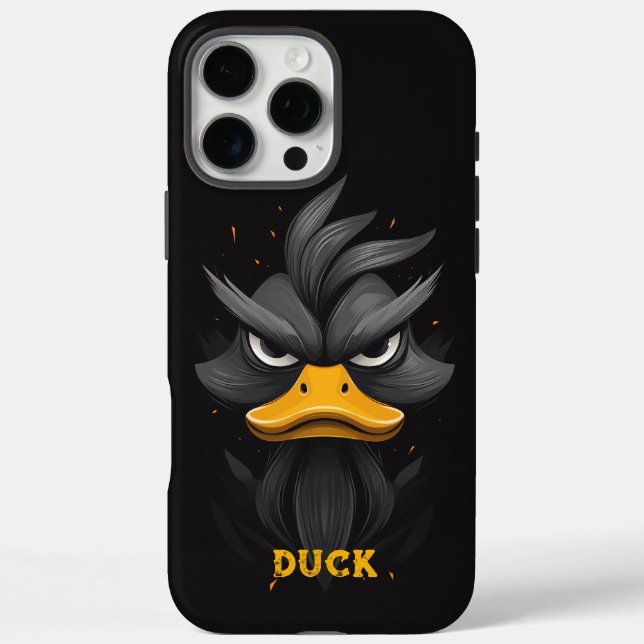 Coques Case-Mate iPhone Canard noir en colère (Verso)