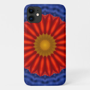 Case-Mate iPhone Case Canard sur fond bleu avec kaléidoscope rouge