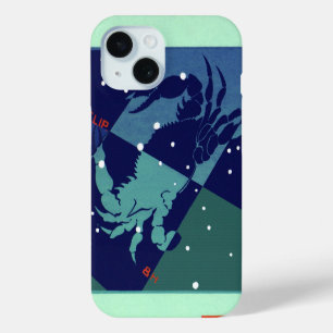 Coque Pour iPhone 15 Cancer Constellation de crabe Astrologie zodiaque