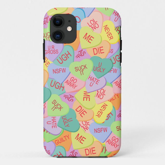 Coques Case-Mate iPhone Candy Hearts Motif - SFW (Dos)