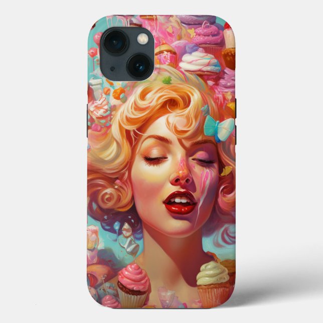 Coques Case-Mate iPhone Candy Ice Cream Girl Surreal Imaginaire Art (Verso)