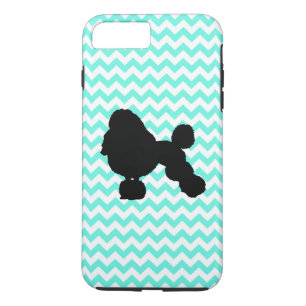 Etui iPhone Case-Mate Caniche Au Chevron Bleu Léger