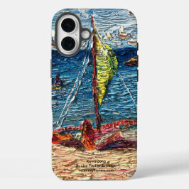 Coques iPhone 16 Plus Canot de voyage hawaïen Kawaipuna
