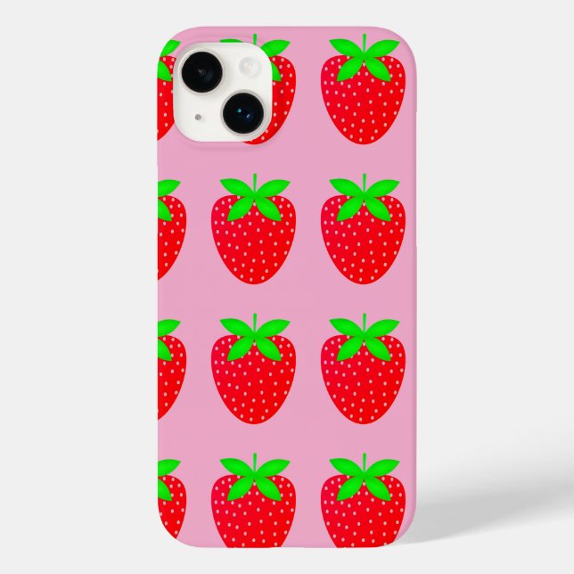 Coques Case-Mate iPhone capa celular estampa morango (Verso)