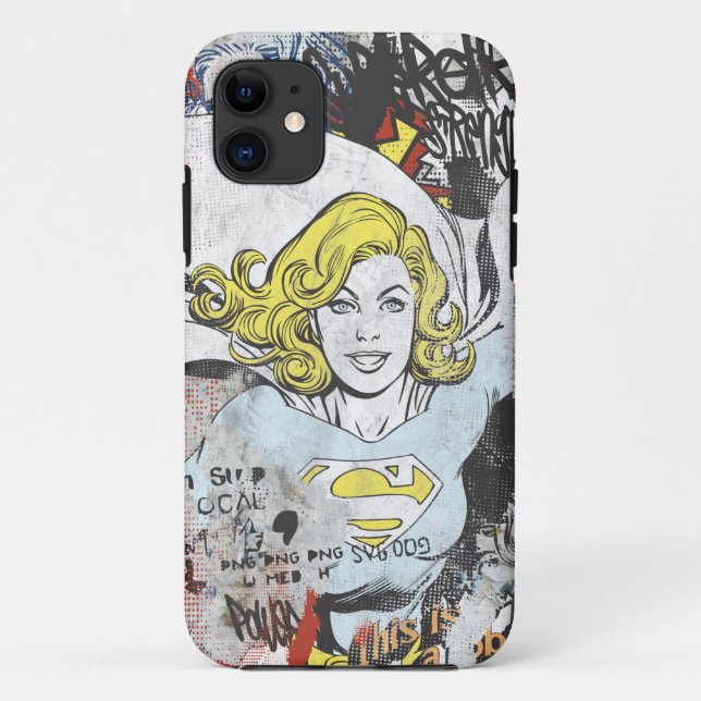 Coques Case-Mate iPhone Capteurs de bande dessinée Supergirl 3 (Dos)