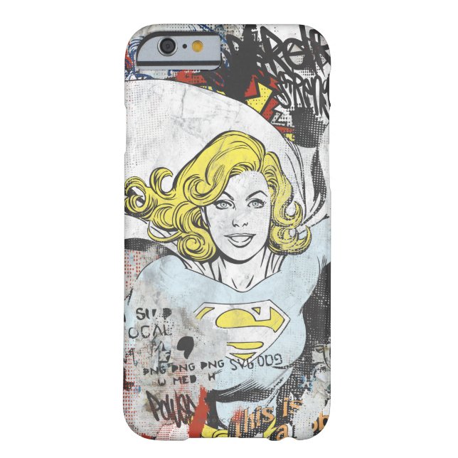 Coques Case-Mate iPhone Capteurs de bande dessinée Supergirl 3 (Dos)
