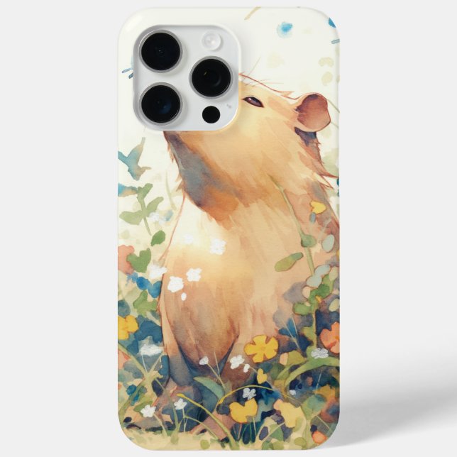 Coques Case-Mate iPhone Capybara Daydream dans le pré (Verso)