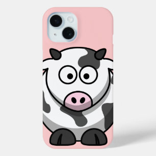 Coque Pour iPhone 15 Caractère de dessin de vache mignonne