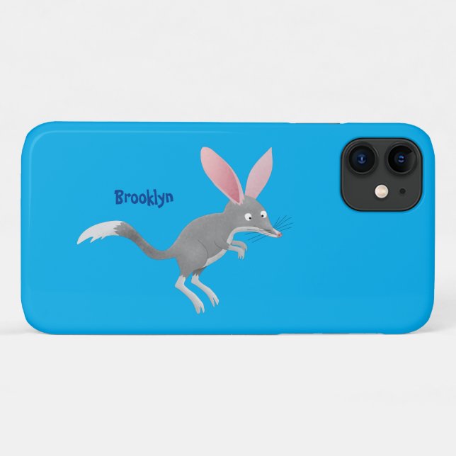 Coques Case-Mate iPhone Caricature de bilby australien très heureuse (Dos (Horizontal))