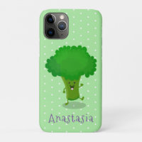 Caricature de brocoli dansant Cute kawaii