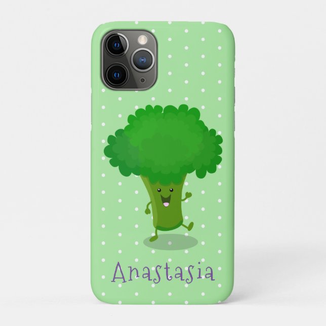 Coques Case-Mate iPhone Caricature de brocoli dansant Cute kawaii (Dos)