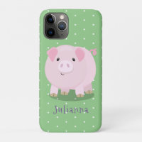 Caricature de porc mignon rose pot vendue