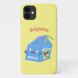 Case-Mate iPhone Case Caricature en carton de lait joyeux