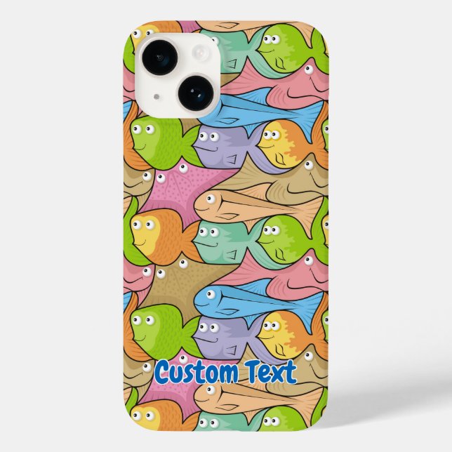 Coques Case-Mate iPhone Caricature sur les poissons Coque-coque iphone Mat (Verso)