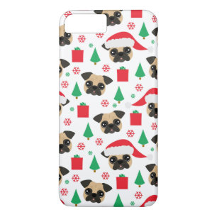 Coque iPhone 8 Plus/7 Plus Carlin mignon de Noël