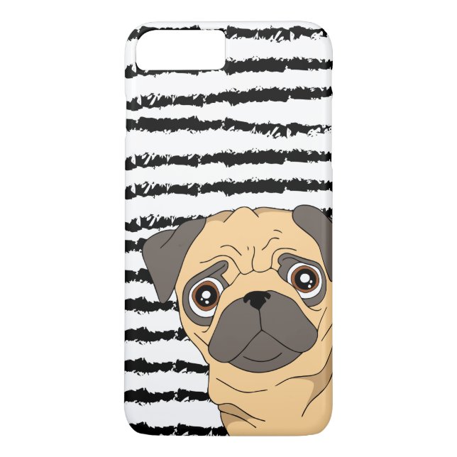 Coques Case-Mate iPhone Carlin noir blanc rayé (Dos)