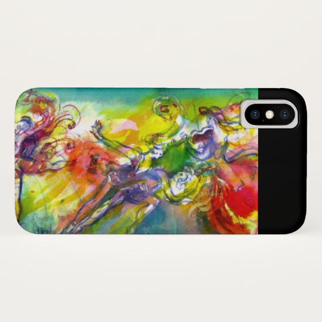 Coques Case-Mate iPhone CARNAVAL ITALIEN / Danse, Musique, Théâtre (Dos (Horizontal))