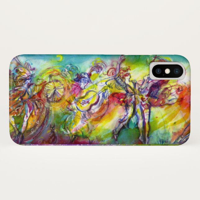 Coques Case-Mate iPhone CARNAVAL ITALIEN / Danse, Musique, Théâtre (Dos (Horizontal))