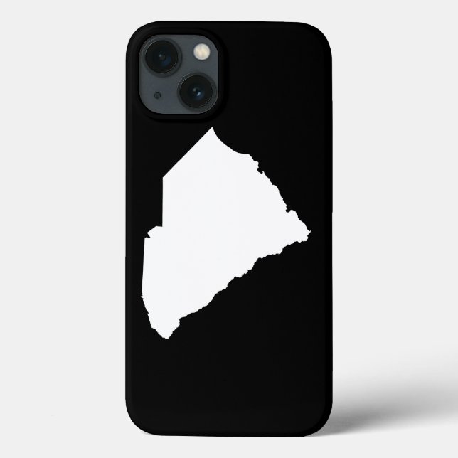 Coques Case-Mate iPhone Caroline du Sud en blanc et noir (Verso)