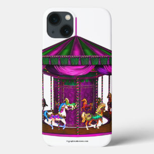 iPhone 13 Coque Carousel pourpre