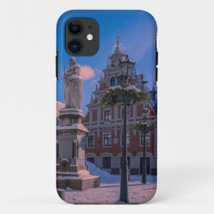 Case-Mate iPhone Case Carré de la mairie de Riga en hiver