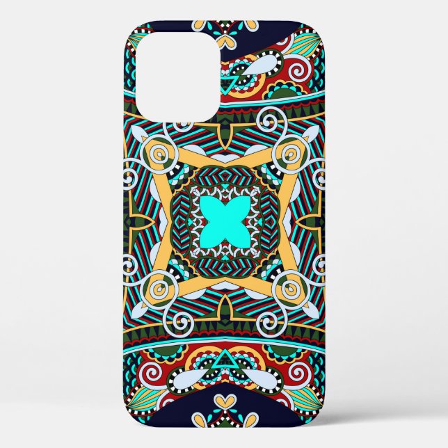 Coques Case-Mate iPhone carré de soie foulard ou mouchoir design motif  (Verso)