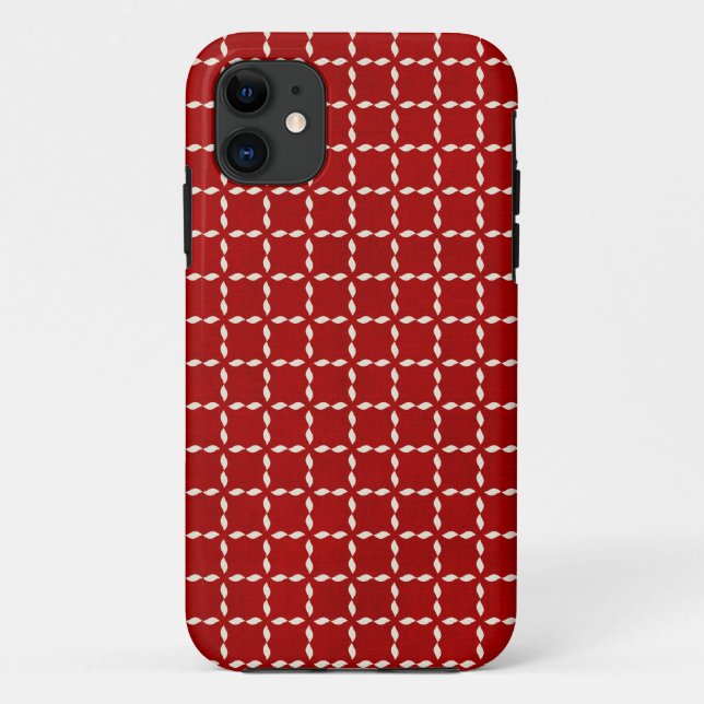 Coques Case-Mate iPhone Carré rouge (Dos)