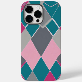 Coque Pour Pour iPhone 14 Pro Max carré vert rose