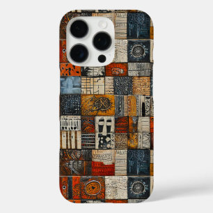 Coques iPhone 16 Pro Carreaux de mur inspirés de l'Égypte Artistique Lu