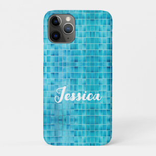 Case-Mate iPhone Case Carreaux de verre bleu mosaïque