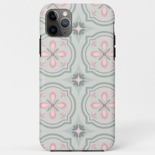 Case-Mate iPhone Case Carreaux Floraux Pastel Verts