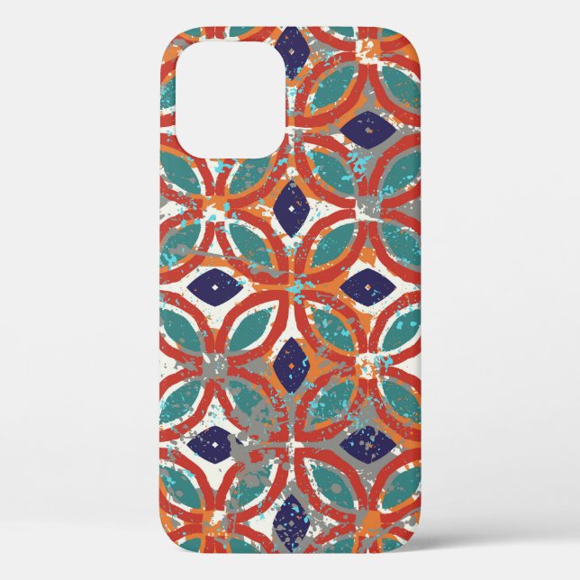 Coques Case-Mate iPhone Carreaux géométriques : arrière - plan ethnique vi (Verso)