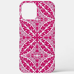 Case-Mate iPhone Case Carreaux marocains - magenta et blanc